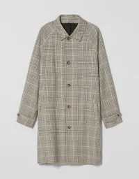 Karierter Trenchcoat
